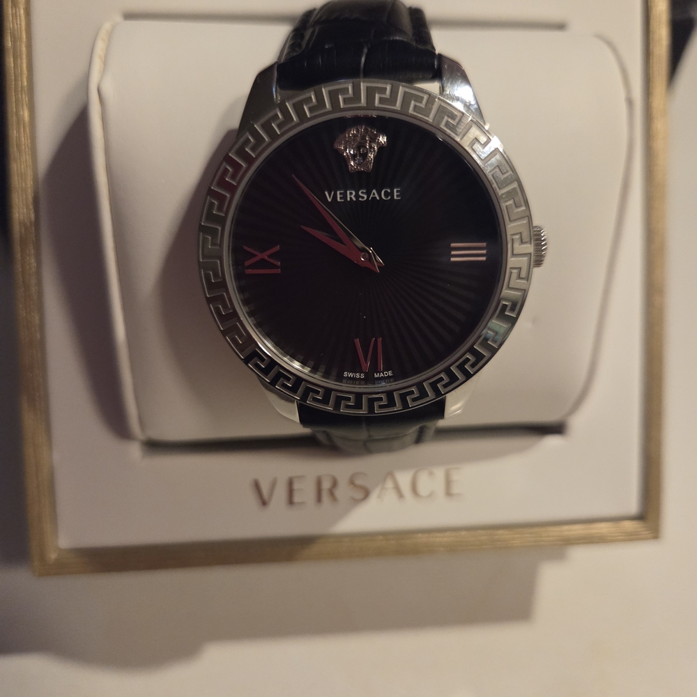 Versace Black and Silver Women's Watch